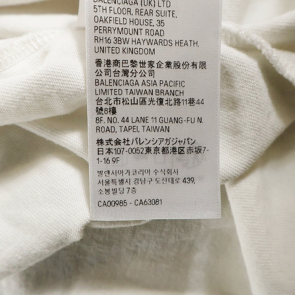 BALENCIAGA(バレンシアガ) 23SS TOP LEAGUE Tee 半袖Tシャツカットソー ホワイト 770919 TPVE9