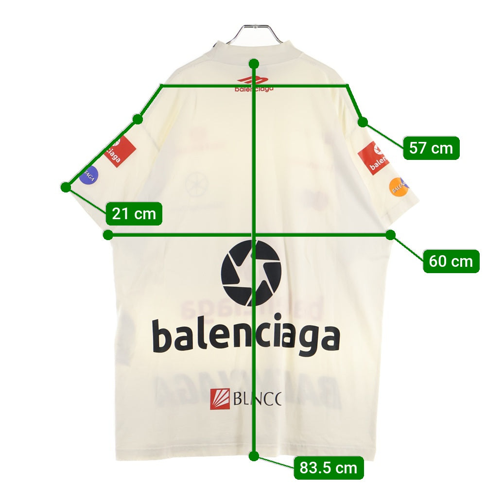 BALENCIAGA(バレンシアガ) 23SS TOP LEAGUE Tee 半袖Tシャツカットソー ホワイト 770919 TPVE9