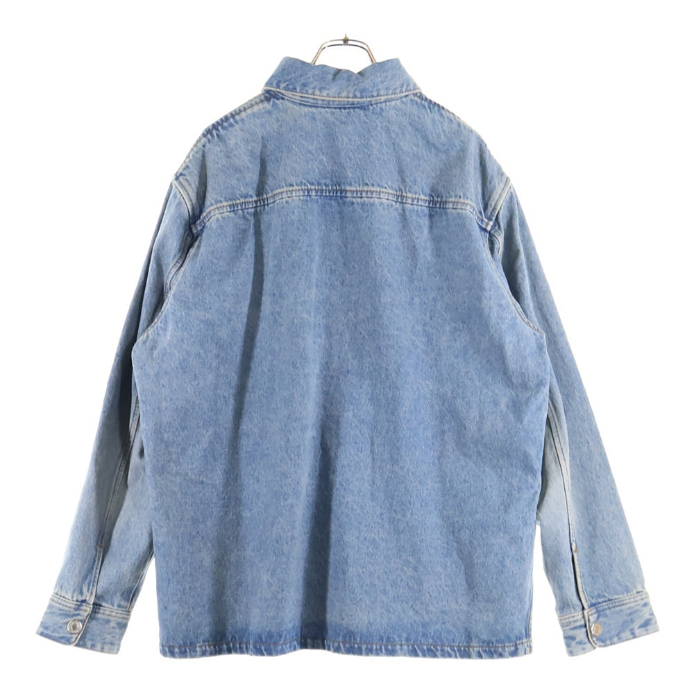 ami paris(アミパリス) AMI DE COEUR オーバーサイズ 長袖シャツ ジャケット デニム インディゴ HJK275.DE0046