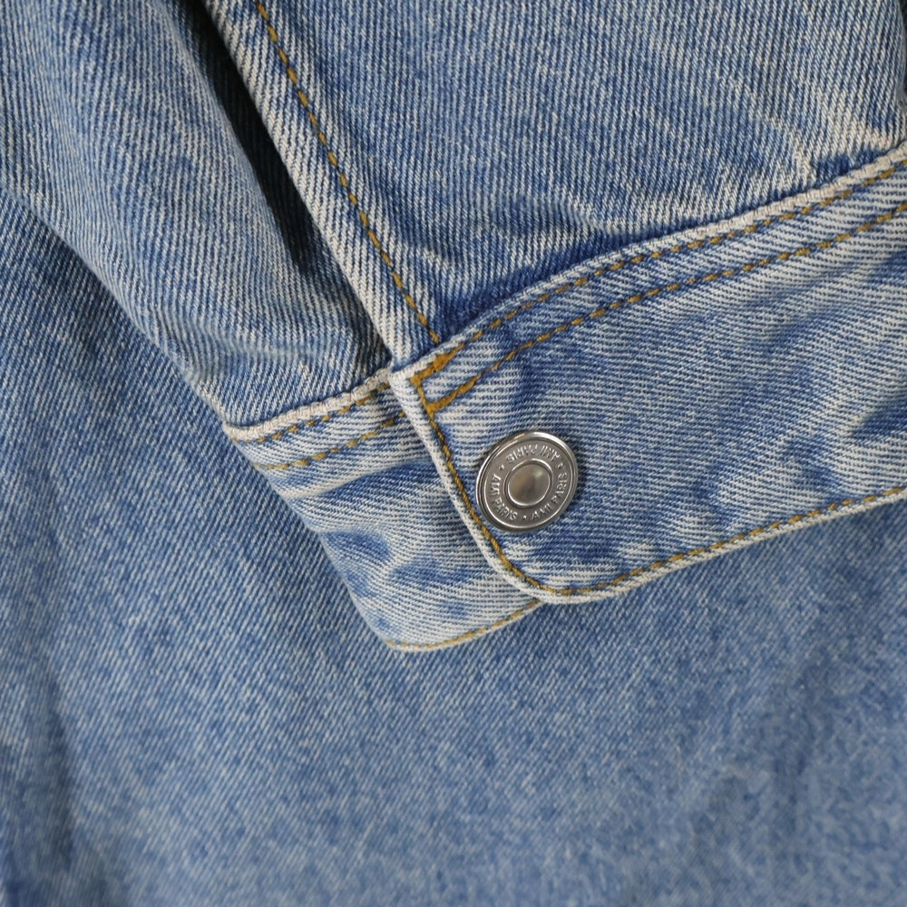 ami paris(アミパリス) AMI DE COEUR オーバーサイズ 長袖シャツ ジャケット デニム インディゴ HJK275.DE0046