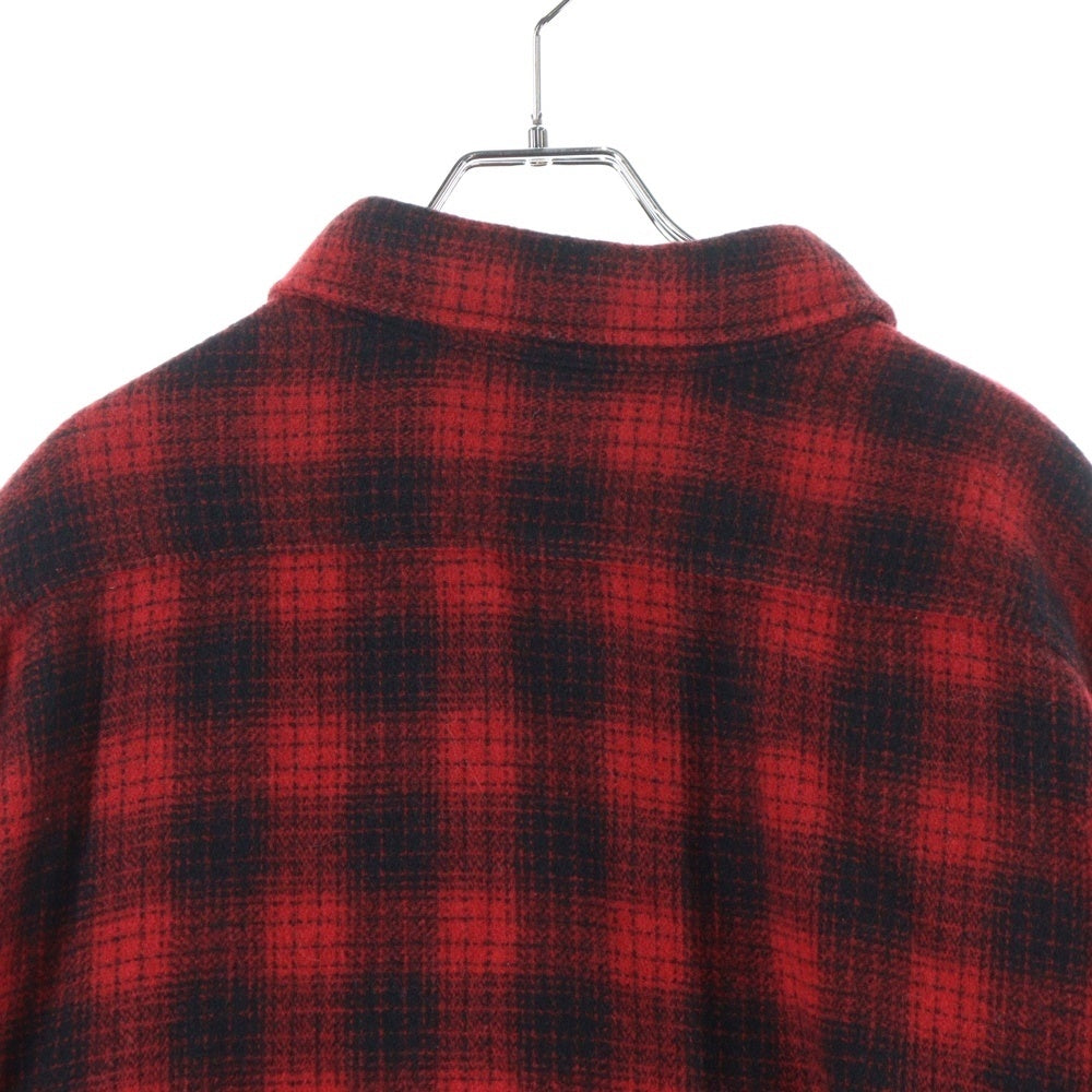 CELINE(セリーヌ) Shortsleeve Check Shirt C289984 2221 チェック柄 長袖シャツ レッド