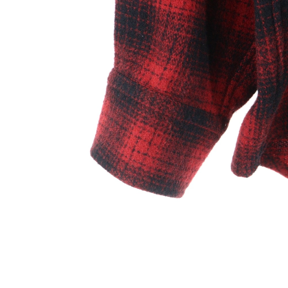 CELINE(セリーヌ) Shortsleeve Check Shirt C289984 2221 チェック柄 長袖シャツ レッド