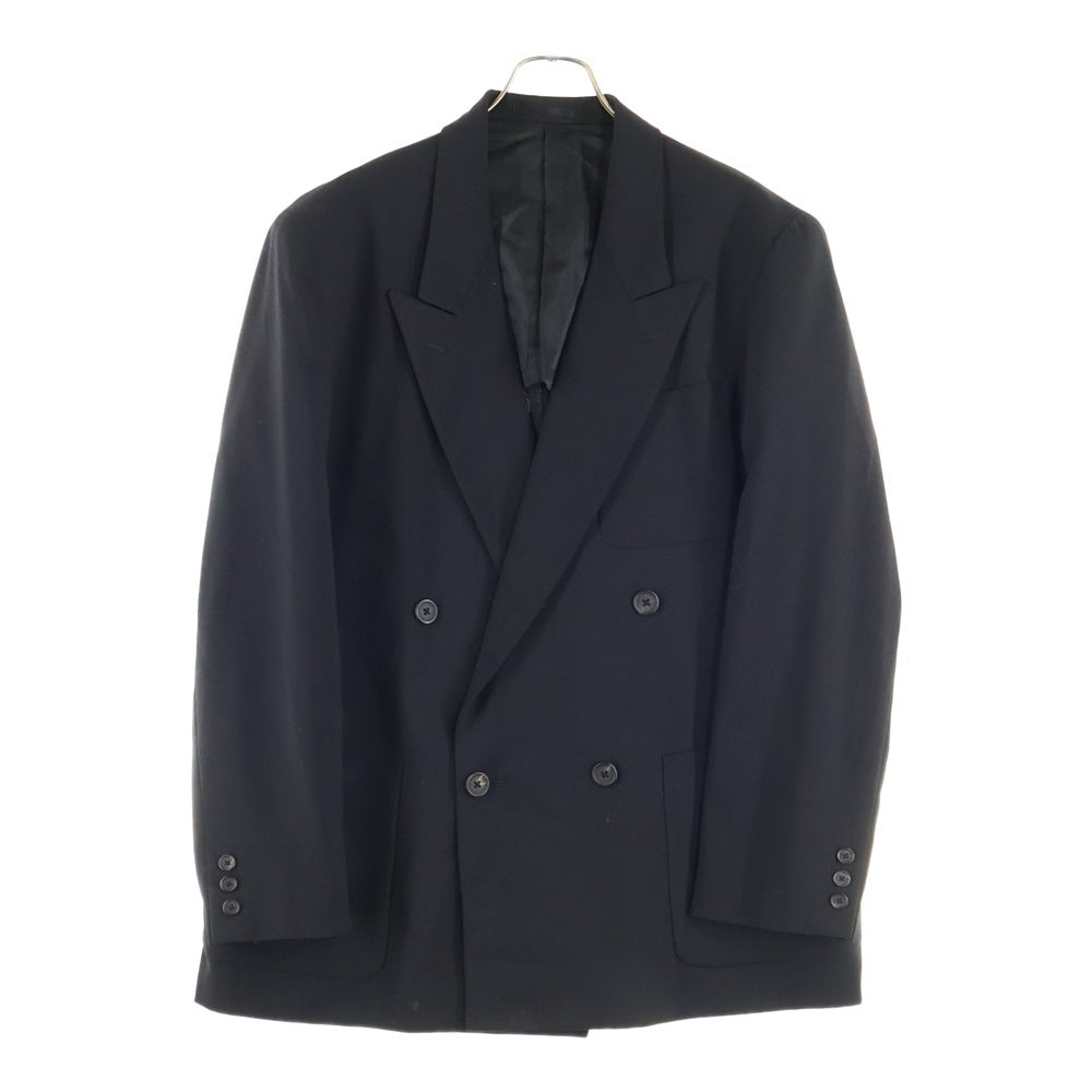 Y's for men(ワイズフォーメン) 4B ダブルテーラードジャケット 2タックワイドスラックス セットアップスーツ MQ-J09-105 ブラック