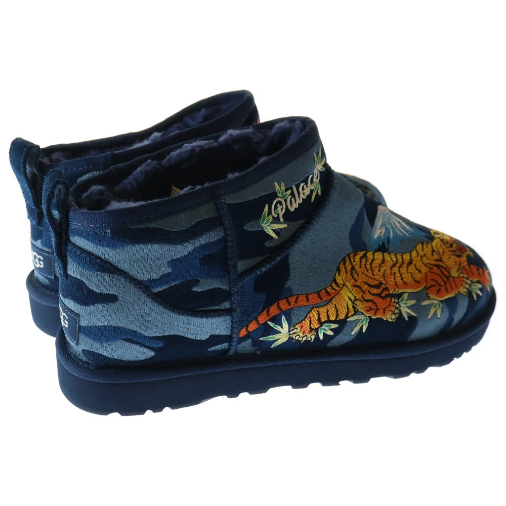 UGG(アグ) ×PALACE パレス 龍虎刺繍 ムートンブーツ シューズ ネイビー US11/29cm