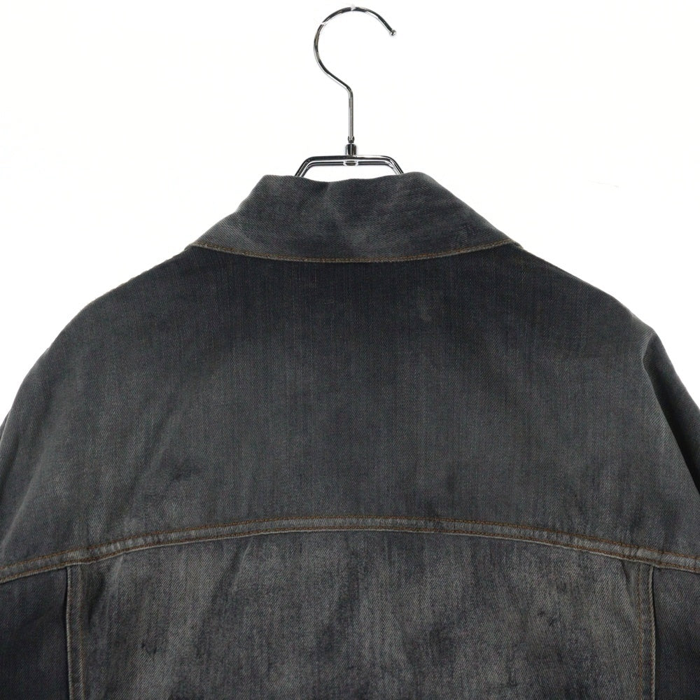 Acne Studios(アクネ ストゥディオズ) 25SS オーバーサイズ ペンキ加工 デニムジャケット グレー FN-UX-OUTW000073