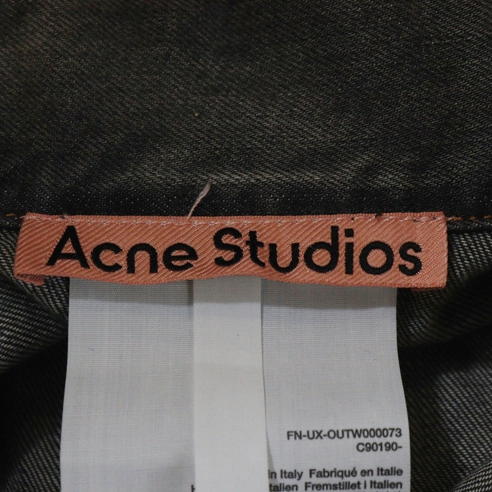 Acne Studios(アクネ ストゥディオズ) 25SS オーバーサイズ ペンキ加工 デニムジャケット グレー FN-UX-OUTW000073