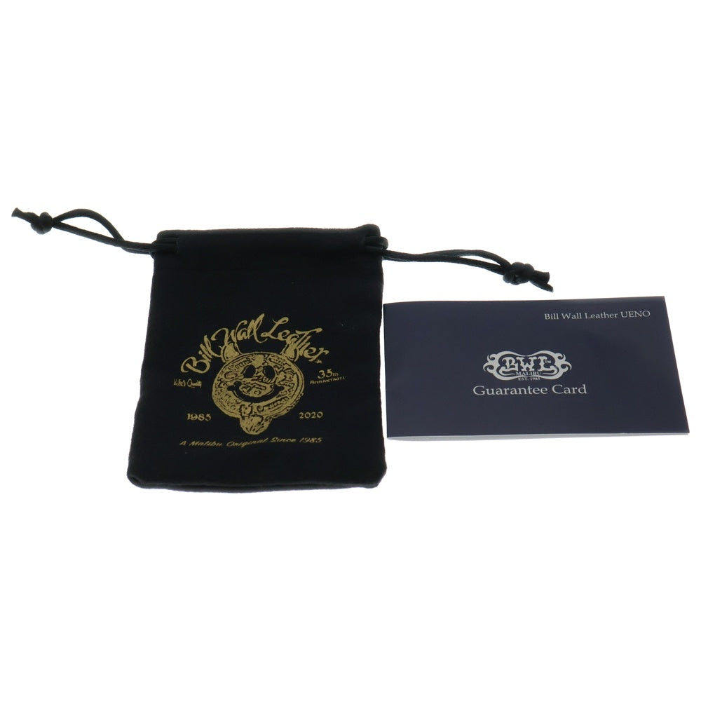 Bill Wall Leather/BWL(ビルウォールレザー) TINY SKULL BEAD W/WEBB タイニースカルビーズ 2個セット シルバー