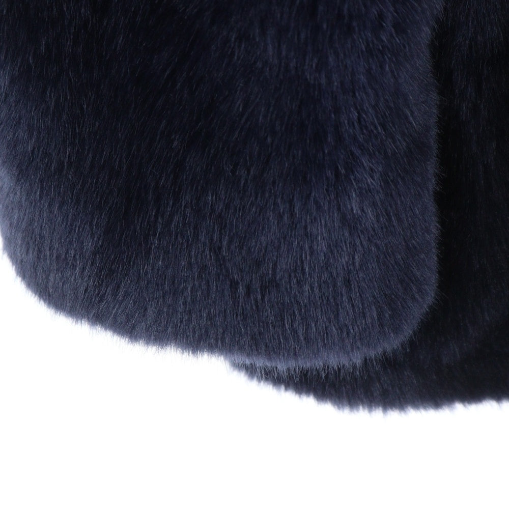 SUPREME(シュプリーム) 17AW ×SCHOTT Faux Fur Peacoat ショット ファー ピーコート ネイビー