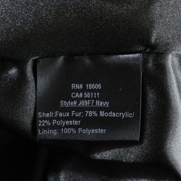SUPREME(シュプリーム) 17AW ×SCHOTT Faux Fur Peacoat ショット ファー ピーコート ネイビー