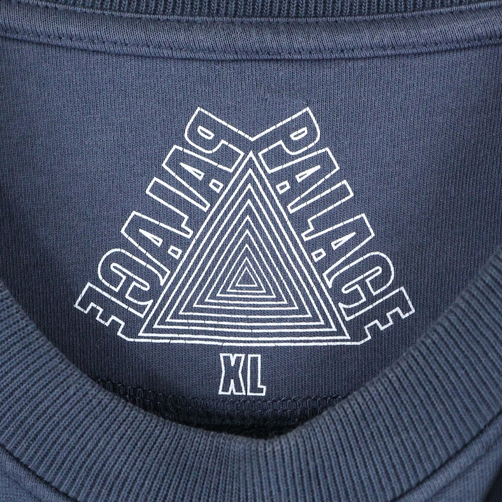 Palace Skateboards(パレススケートボーズ) シガレットロゴワッペン付き クルーネックスウェットトレーナー ネイビー