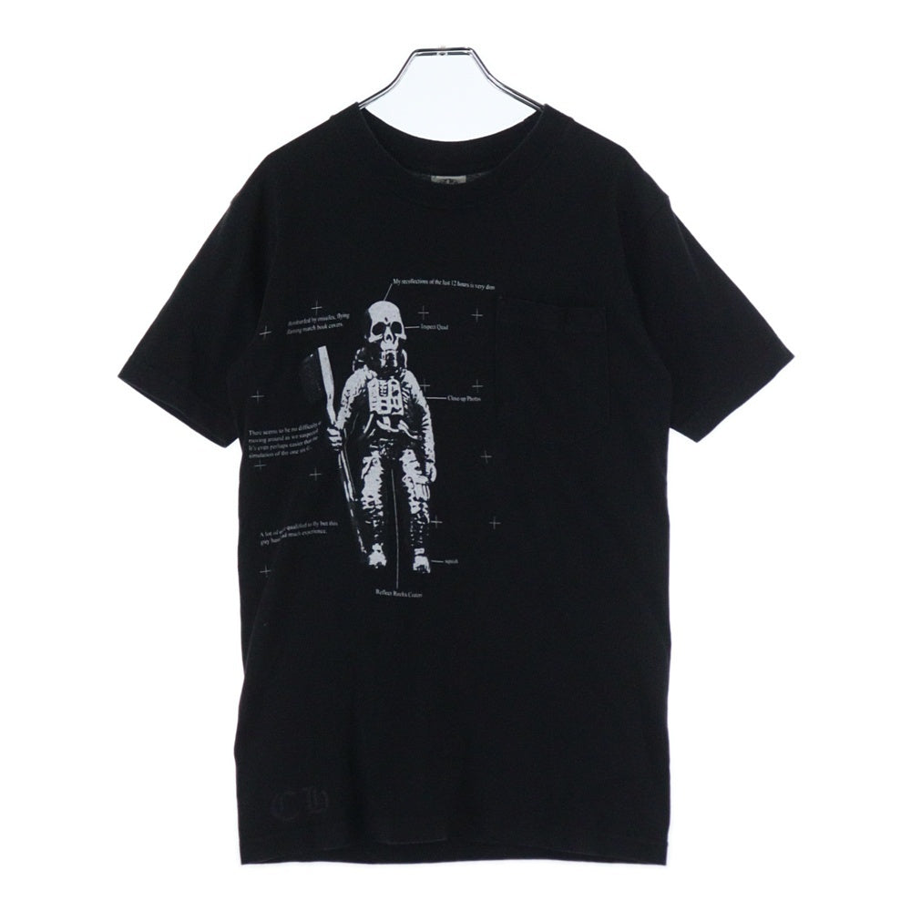 CHROME HEARTS(クロムハーツ) FOTI フォティ ポケット付き クルーネック 半袖Tシャツ ブラック