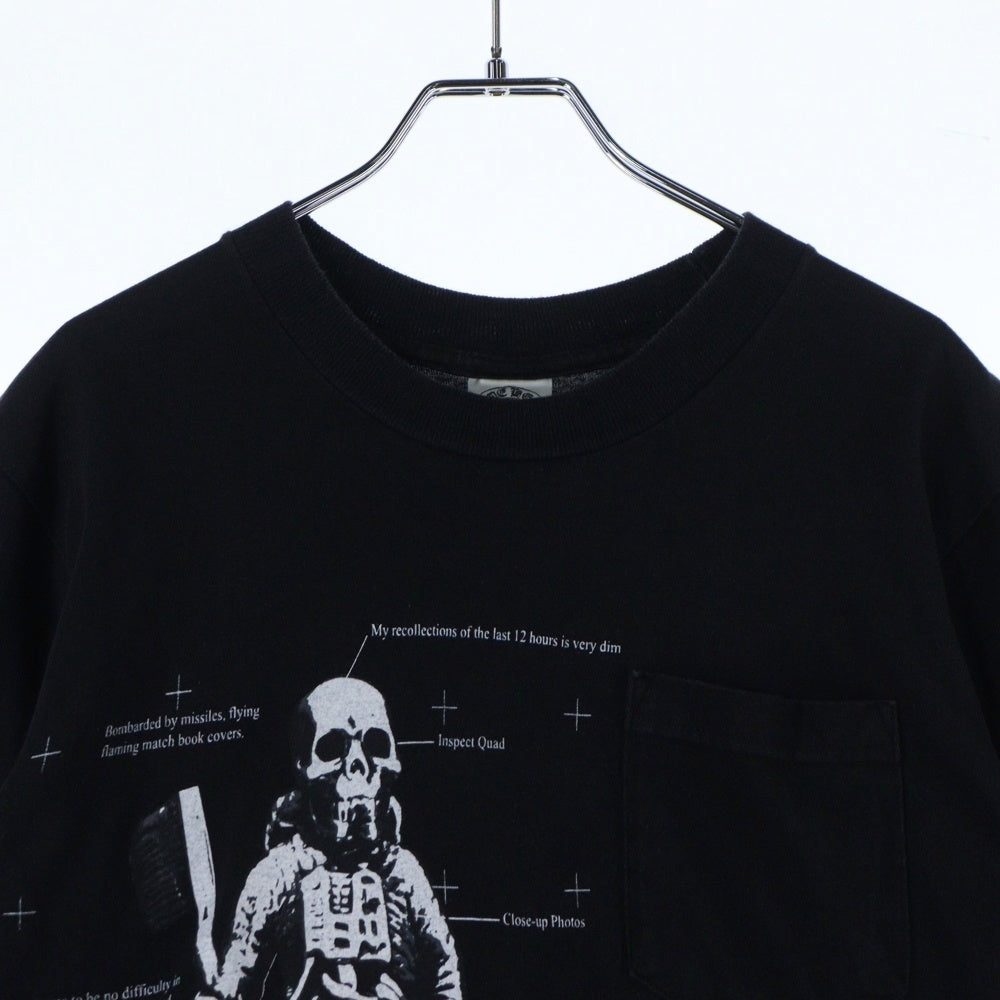CHROME HEARTS(クロムハーツ) FOTI フォティ ポケット付き クルーネック 半袖Tシャツ ブラック
