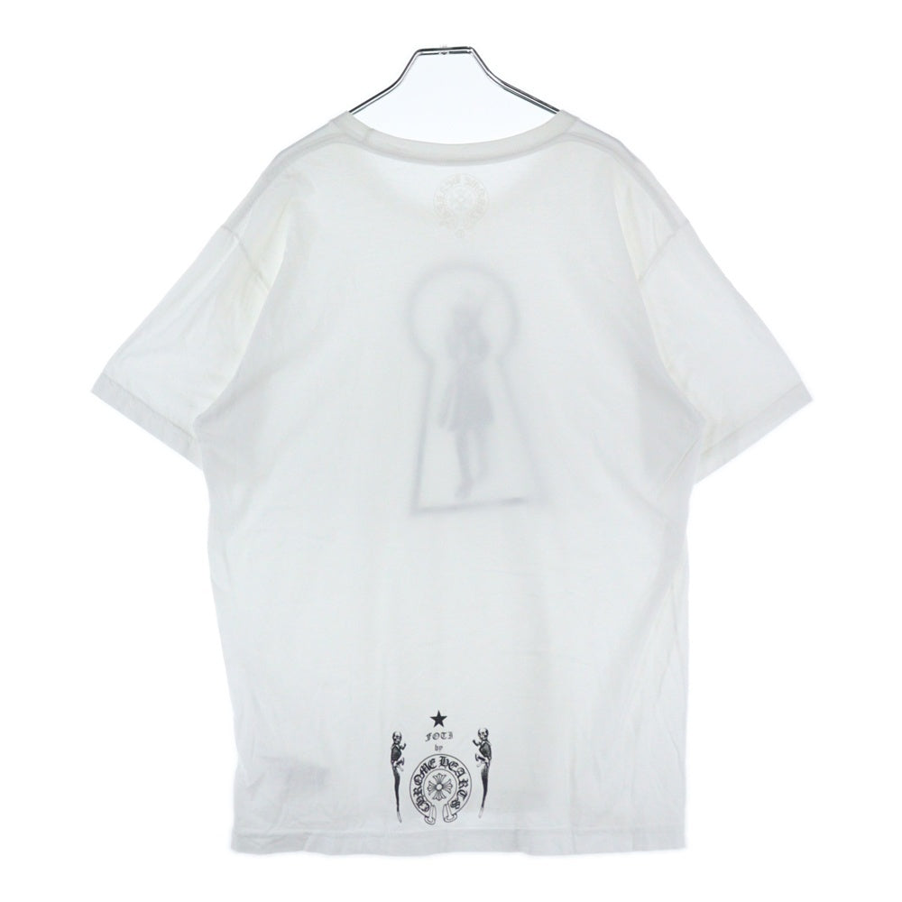 CHROME HEARTS(クロムハーツ) スキッピー フロントロゴプリント 半袖Tシャツ ホワイト