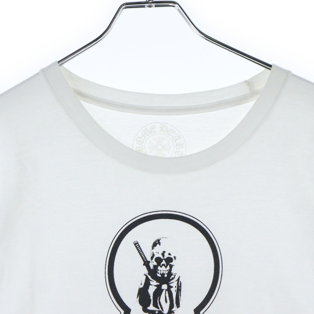 CHROME HEARTS(クロムハーツ) スキッピー フロントロゴプリント 半袖Tシャツ ホワイト