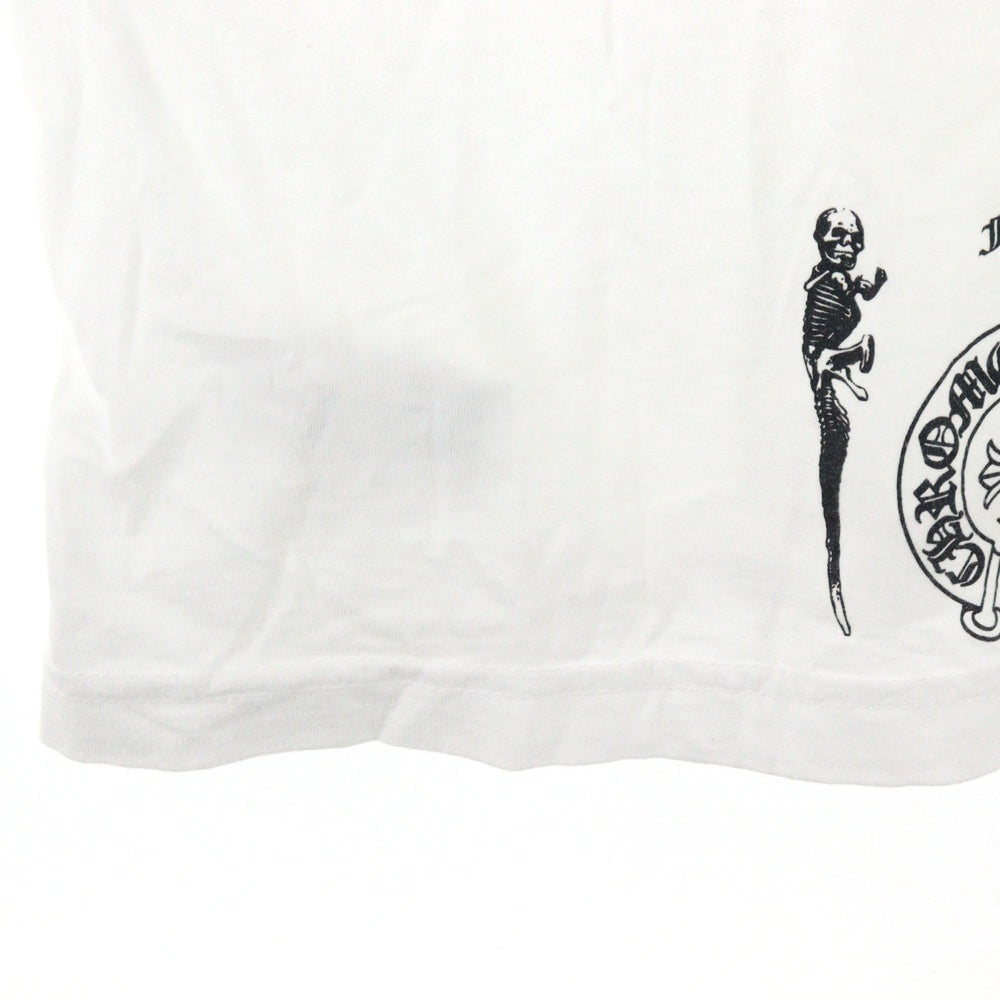 CHROME HEARTS(クロムハーツ) スキッピー フロントロゴプリント 半袖Tシャツ ホワイト