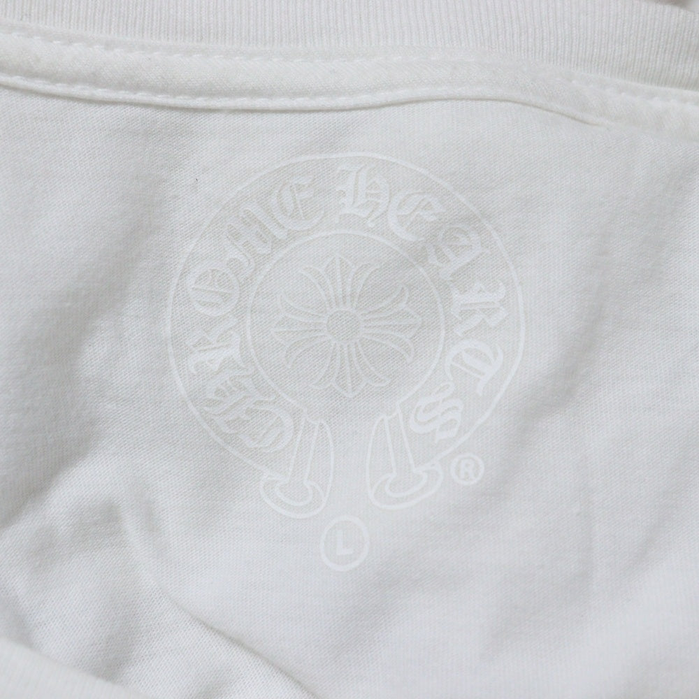 CHROME HEARTS(クロムハーツ) スキッピー フロントロゴプリント 半袖Tシャツ ホワイト