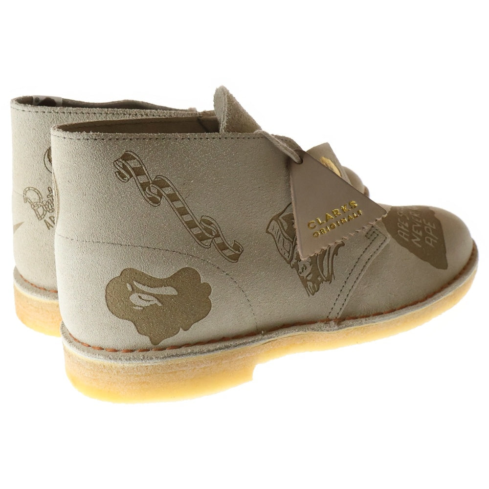 Clarks(クラークス) ×A BATHING APE DESERT BOOTS ア ベイシングエイプ スウェード デザートブーツ ベージュ 44