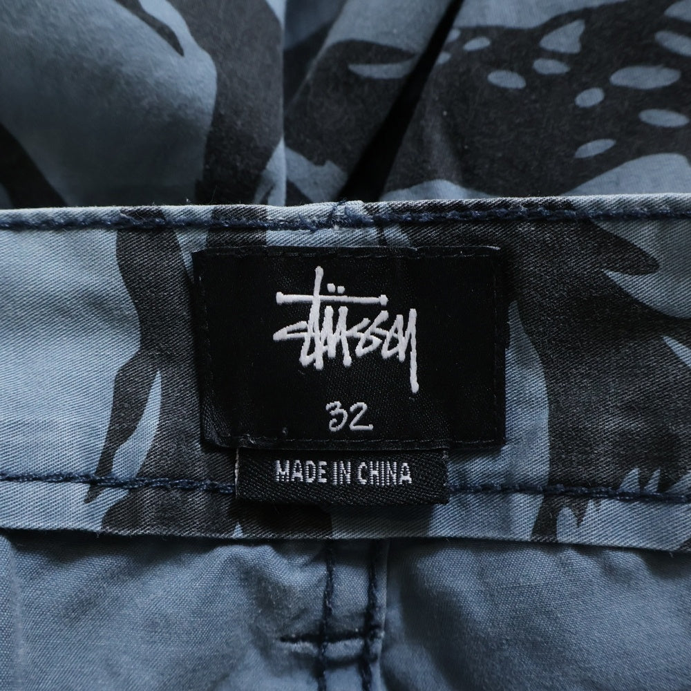 STUSSY(ステューシー) タイガーカモ ミリタリーショーツ ハーフパンツ ブルー