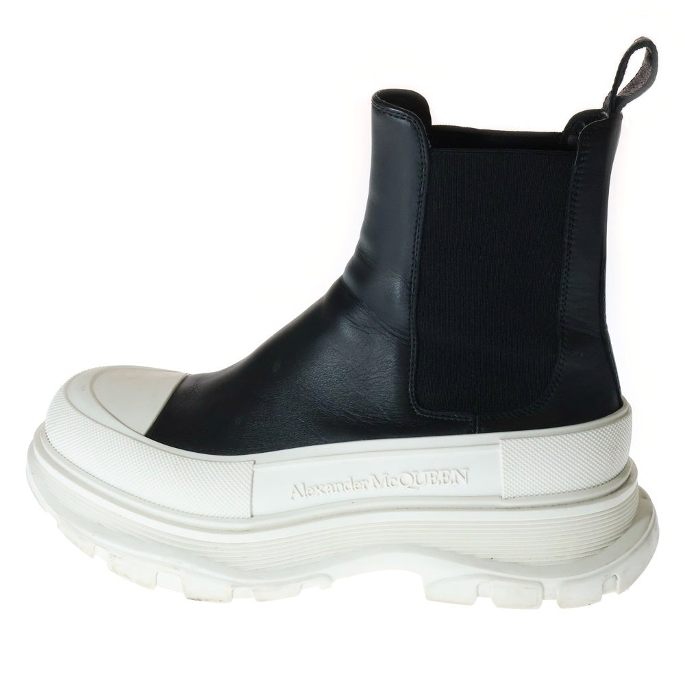 Alexander McQueen(アレキサンダーマックイーン) Chunky Chelsea Boots レザー ハイカット ブーツ ブラック