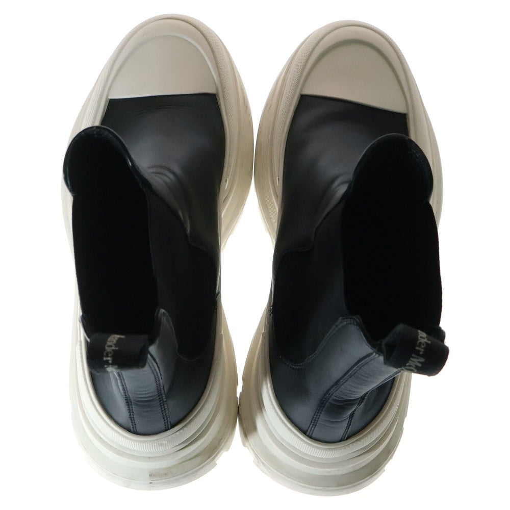 Alexander McQueen(アレキサンダーマックイーン) Chunky Chelsea Boots レザー ハイカット ブーツ ブラック