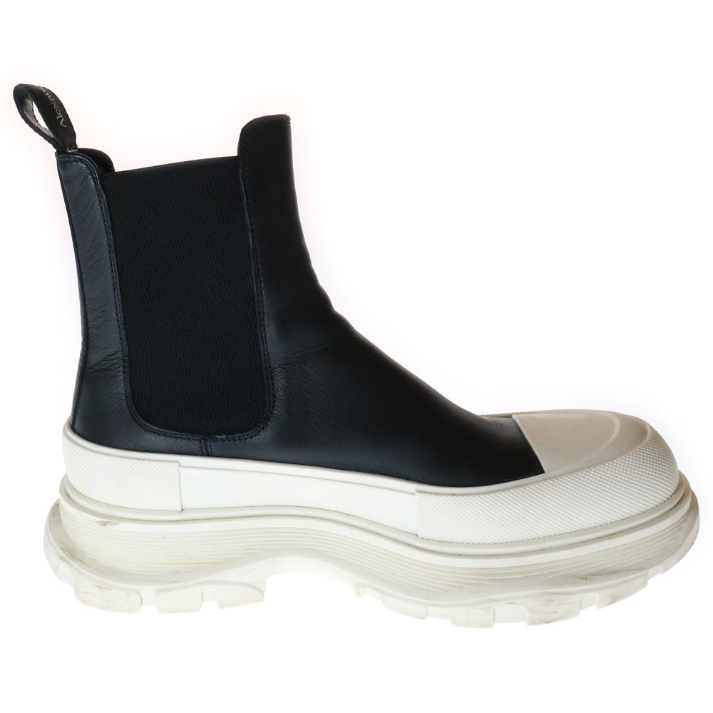 Alexander McQueen(アレキサンダーマックイーン) Chunky Chelsea Boots レザー ハイカット ブーツ ブラック
