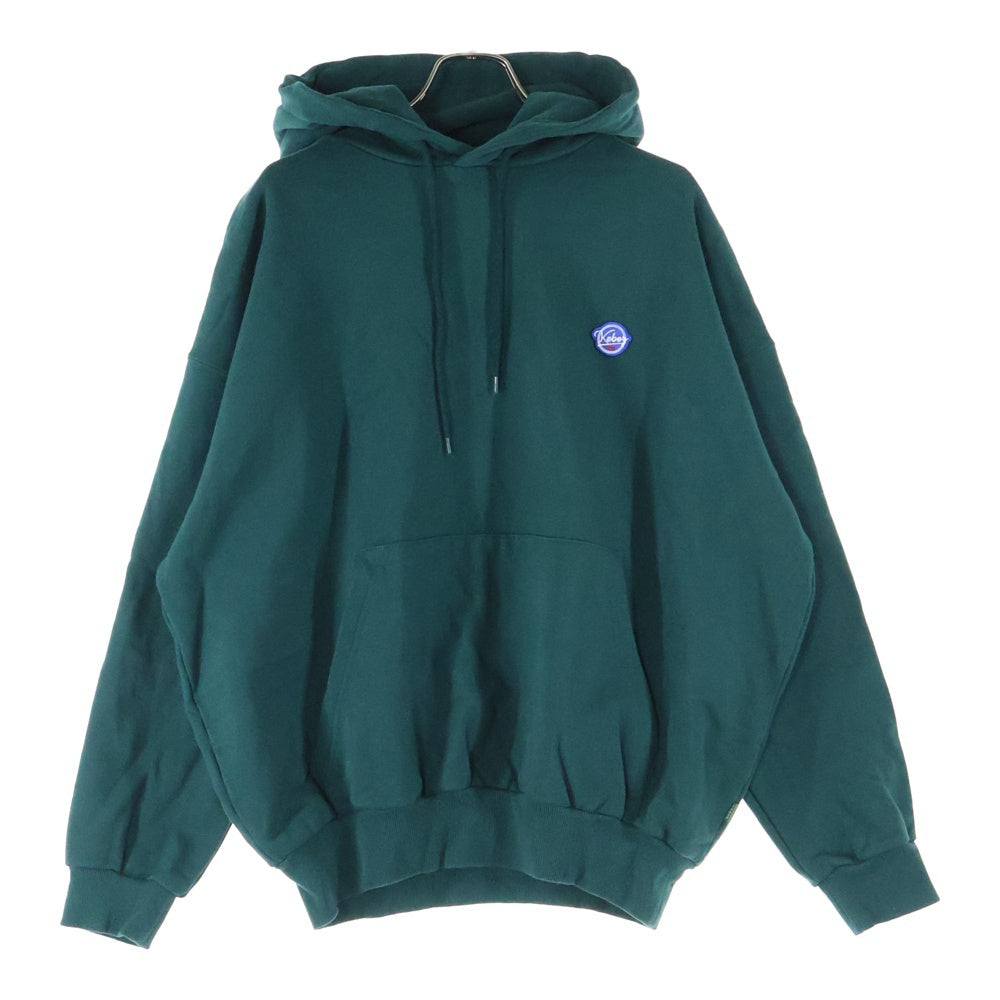 KEBOZ(ケボズ) Logo Patch Hoodie ロゴパッチフーディ プルオーバーパーカー グリーン