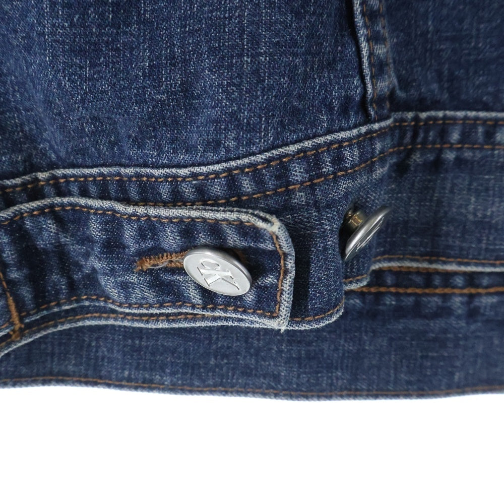 Calvin Klein Jeans(カルバンクラインジーンズ) 3rd Type Denim Trucker Jacket サードタイプデニムトラッカージャケット レディース ロゴボタンデニムジャケット ZD6ABX0035 インディゴ