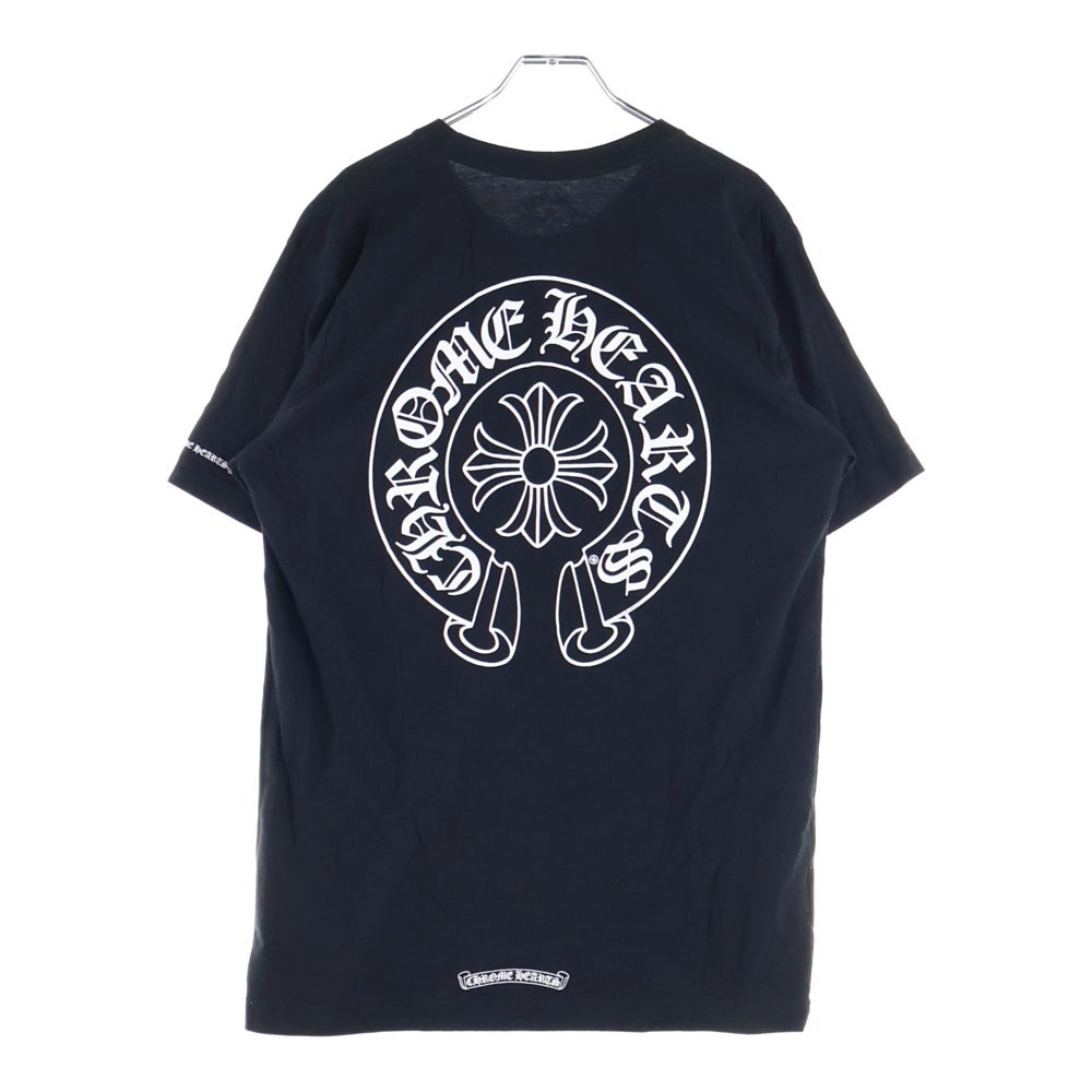 CHROME HEARTS(クロムハーツ) CHプラス バックホースシュー 半袖Tシャツ カットソー ブラック