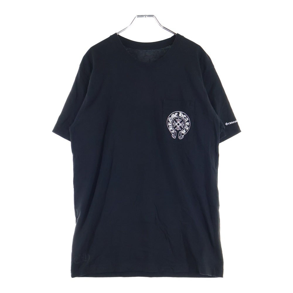 CHROME HEARTS(クロムハーツ) CHプラス バックホースシュー 半袖Tシャツ カットソー ブラック