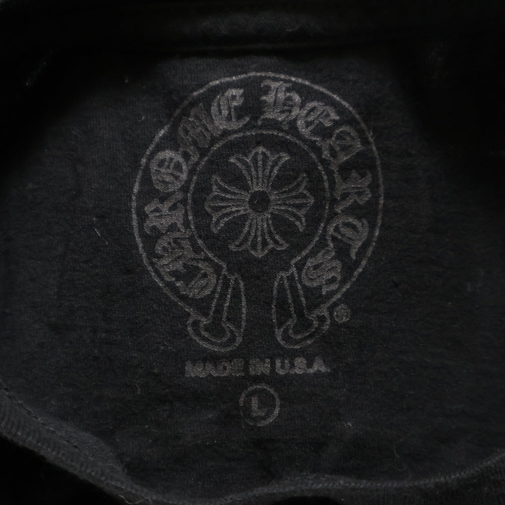 CHROME HEARTS(クロムハーツ) CHプラス バックホースシュー 半袖Tシャツ カットソー ブラック