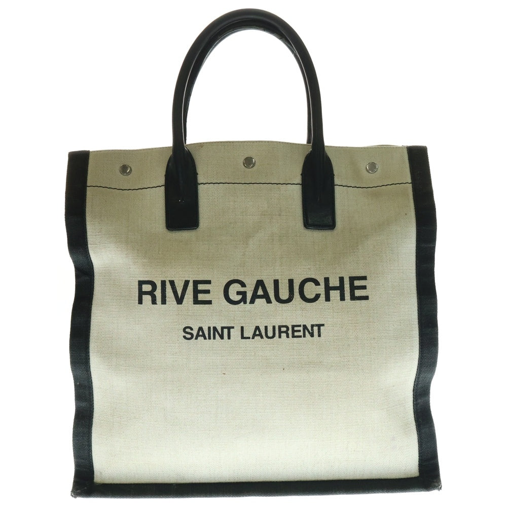 SAINT LAURENT PARIS(サンローランパリ) RIVE GAUCHE リヴ ゴーシュ トートバッグ ベージュ/ブラック
