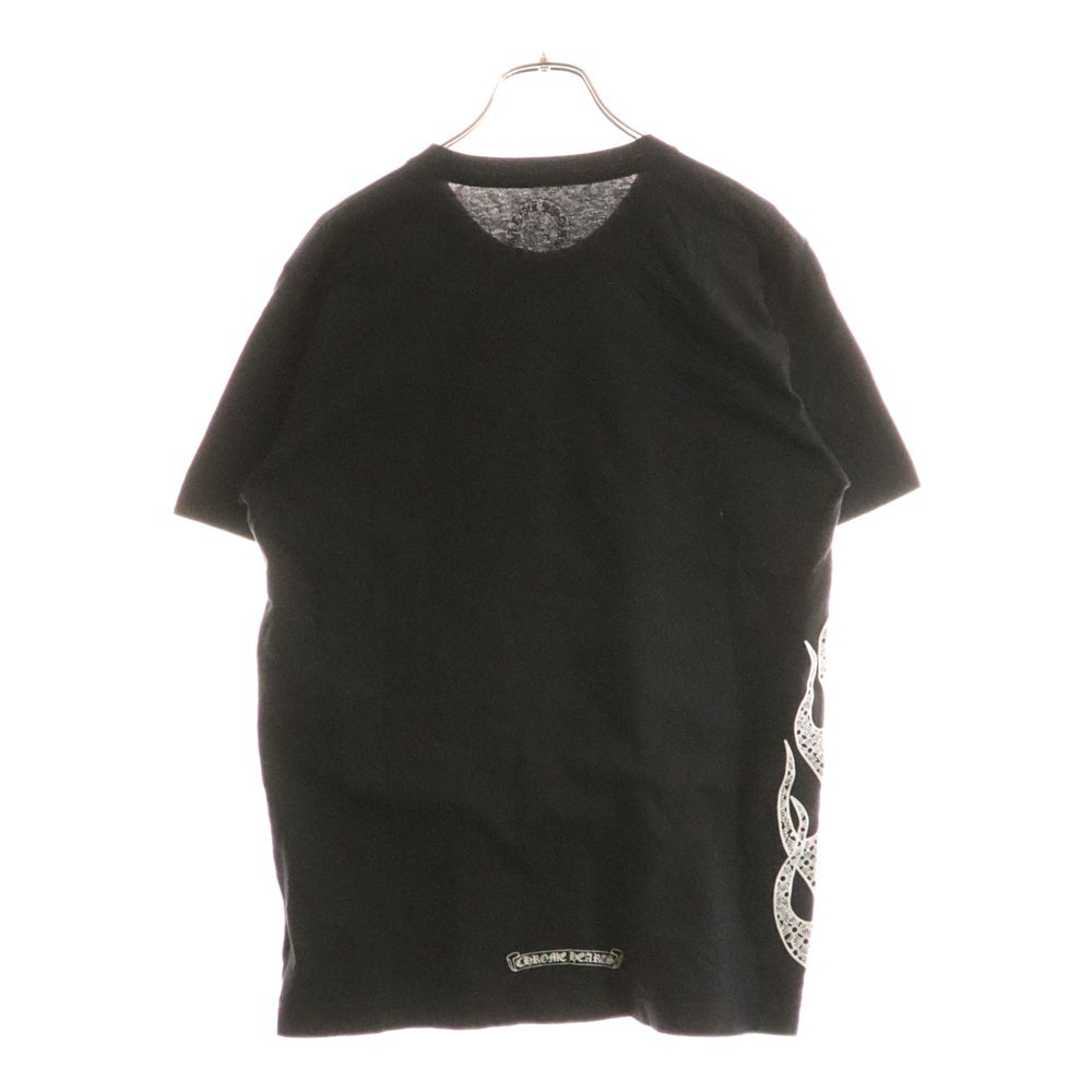 CHROME HEARTS(クロムハーツ) Side Flame Tee サイドフレイム 半袖Tシャツ カットソー ブラック