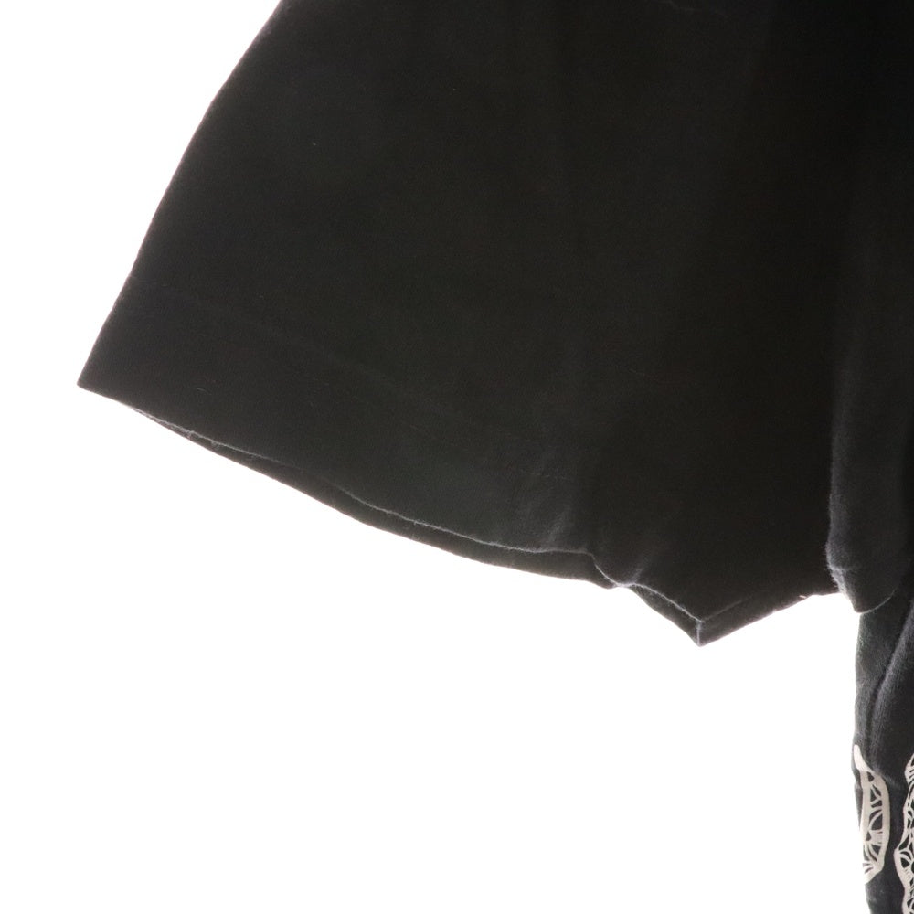 CHROME HEARTS(クロムハーツ) Side Flame Tee サイドフレイム 半袖Tシャツ カットソー ブラック
