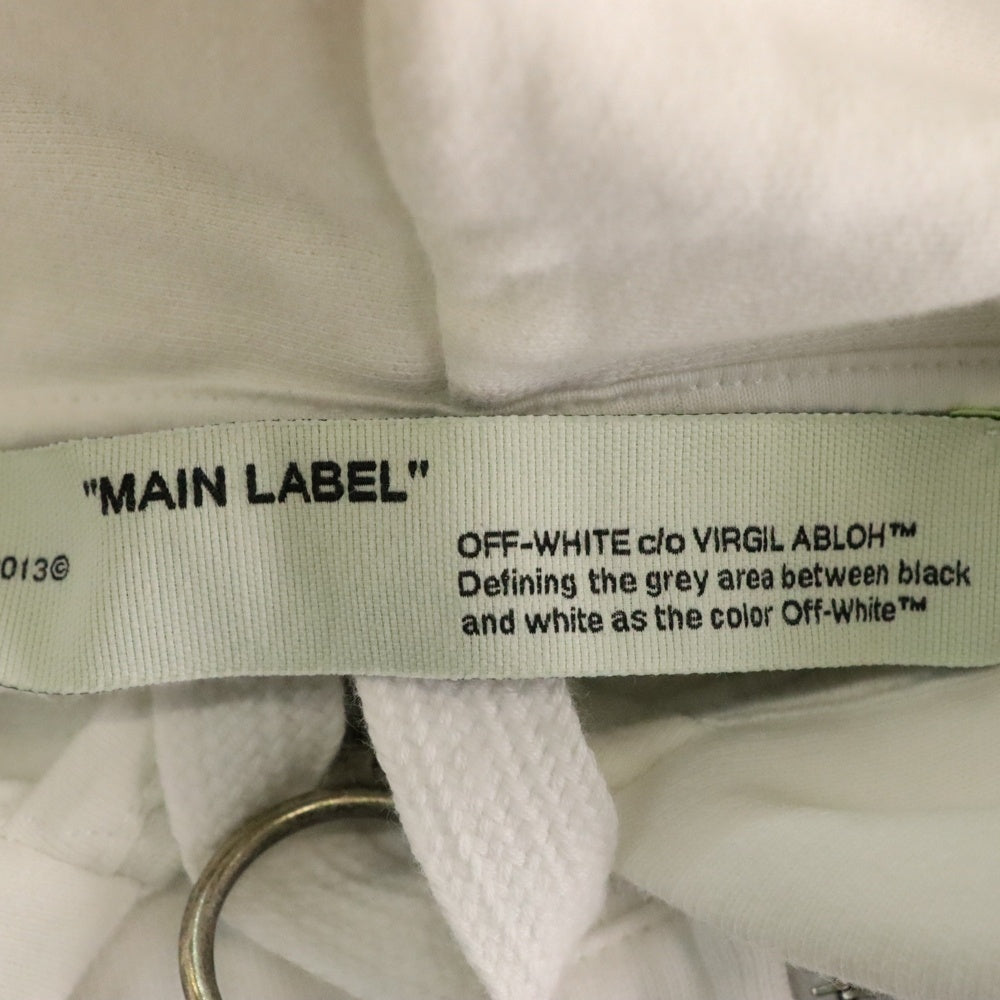 OFF-WHITE(オフホワイト) 20SS CARAVAGGIO ARROW Hoodie OMBE001S20E30004 バックプリント ジップアップフーディ パーカー ホワイト
