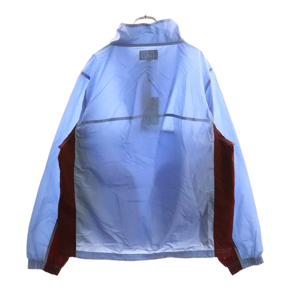 STUSSY(ステューシー) 25AW Warm Up Pullover ウォームアップ プルオーバー ナイロン ジャケット ブルー/レッド 115878