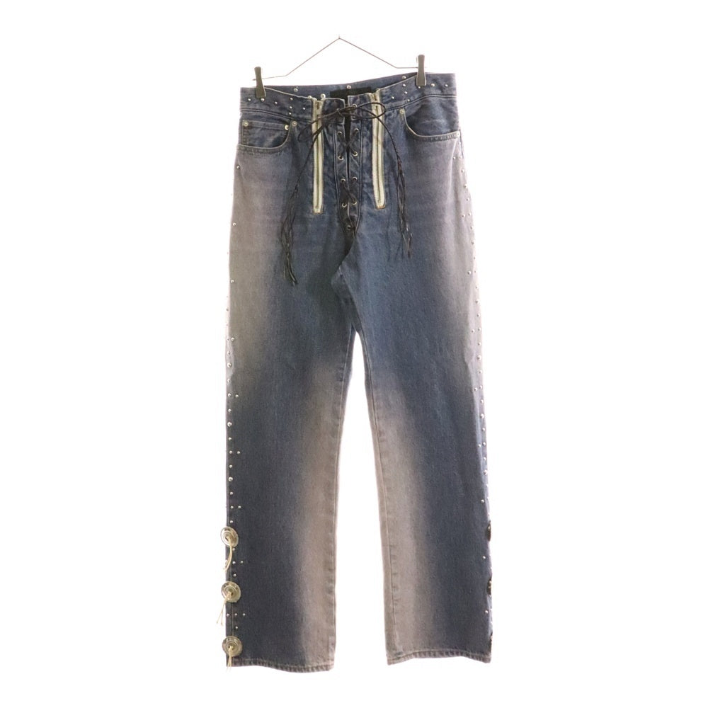JUN / NAKAYAMA(ジュンナカヤマ) 24AW WESTERN STUDS DENIM PANTS ウェスタン スタッズデニムパンツ インディゴ JN-FW24-028