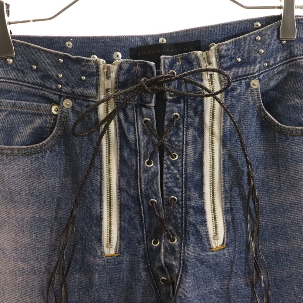 JUN / NAKAYAMA(ジュンナカヤマ) 24AW WESTERN STUDS DENIM PANTS ウェスタン スタッズデニムパンツ インディゴ JN-FW24-028