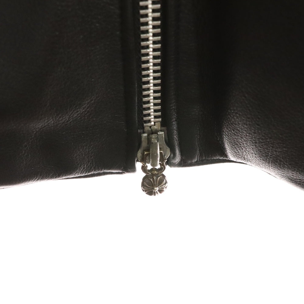 CHROME HEARTS(クロムハーツ) PRFCT LTHR パーフェクトレザー ダガージップ シングルライダース レザージャケット ブラック