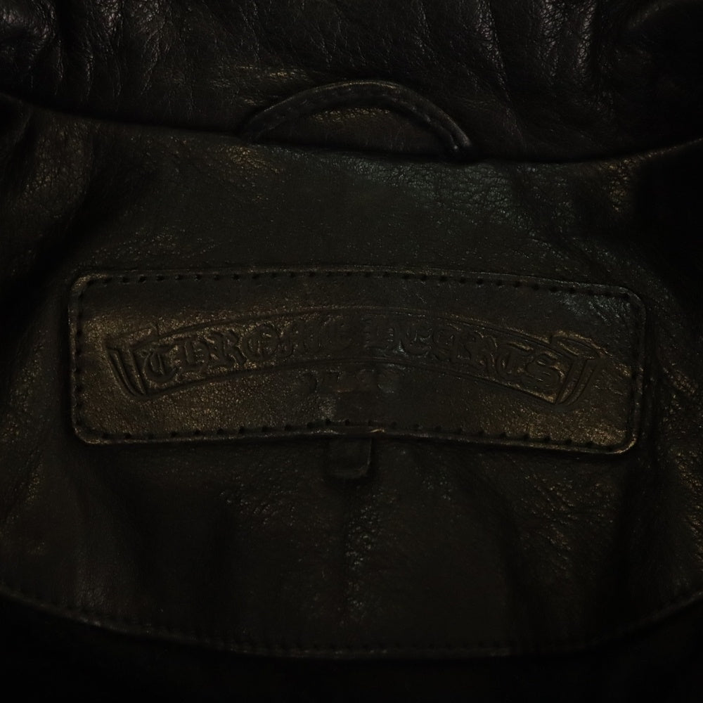 CHROME HEARTS(クロムハーツ) PRFCT LTHR パーフェクトレザー ダガージップ シングルライダース レザージャケット ブラック