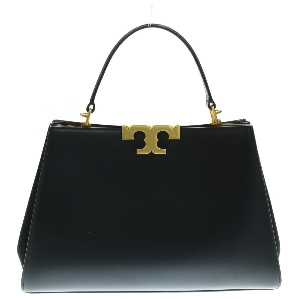 TORY BURCH(トリー バーチ) Eleanor エレノア サッチェル レディース レザーハンドバッグ 137312 ブラック/ブラウン