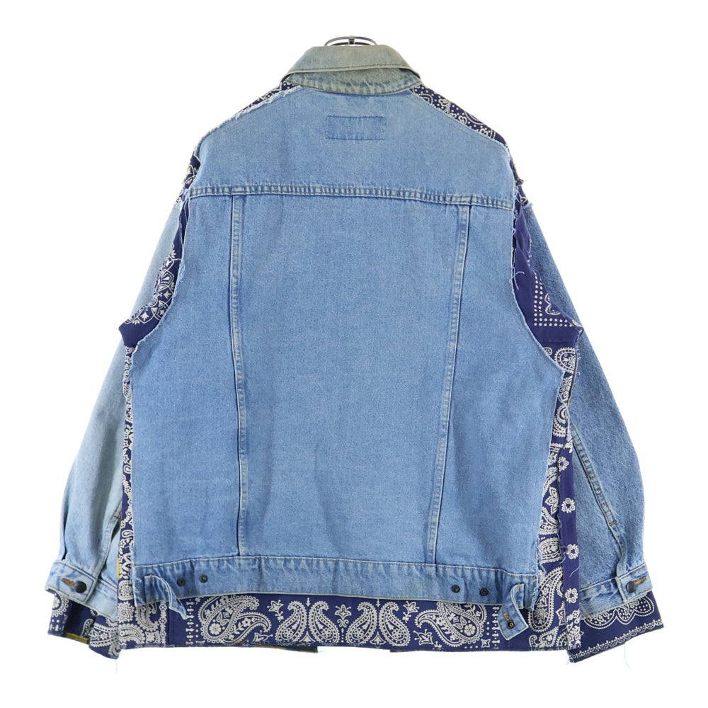 Rebuild by needles(リビルドバイニードルス) Covered Reversible Jacket カバードリバーシブルジャケット 再構築デニムジャケット LQ561 インディゴ/ネイビー
