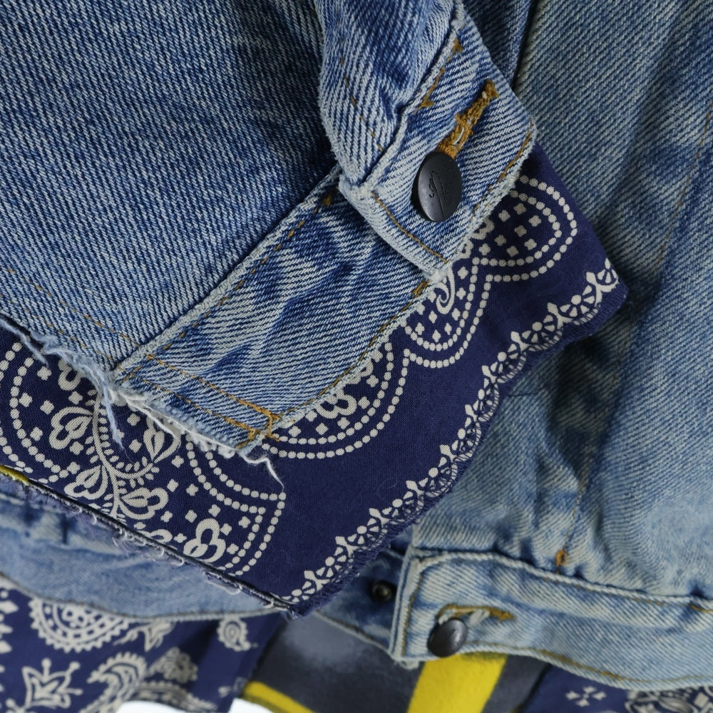 Rebuild by needles(リビルドバイニードルス) Covered Reversible Jacket カバードリバーシブルジャケット 再構築デニムジャケット LQ561 インディゴ/ネイビー