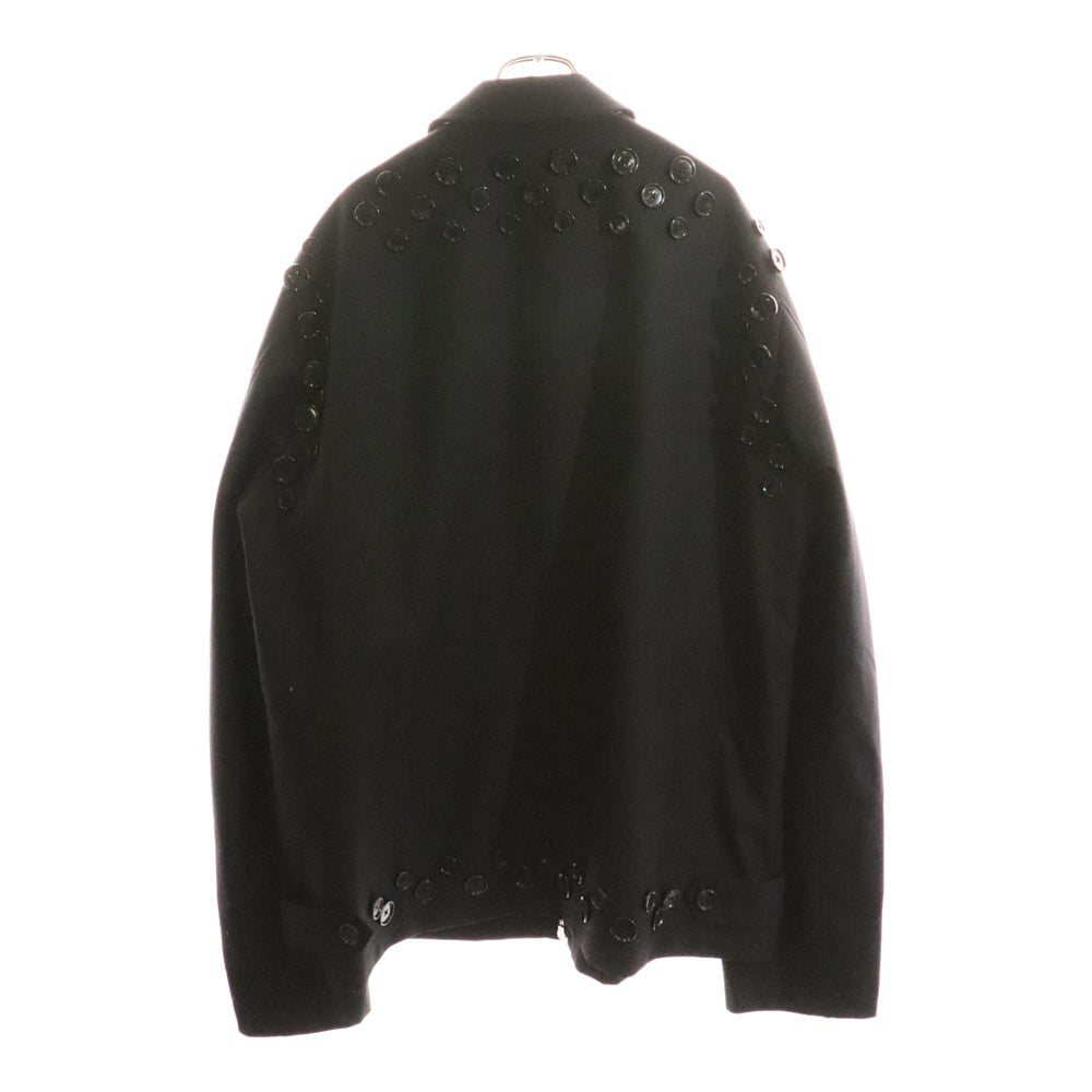TAKAHIROMIYASHITA The SoloIst.(タカヒロミヤシタザソロイスト) 25SS Zip Up Brit Jacket ジップアップブリットジャケット ボタン装飾ジップアップジャケット sj.0004bss25 ブラック