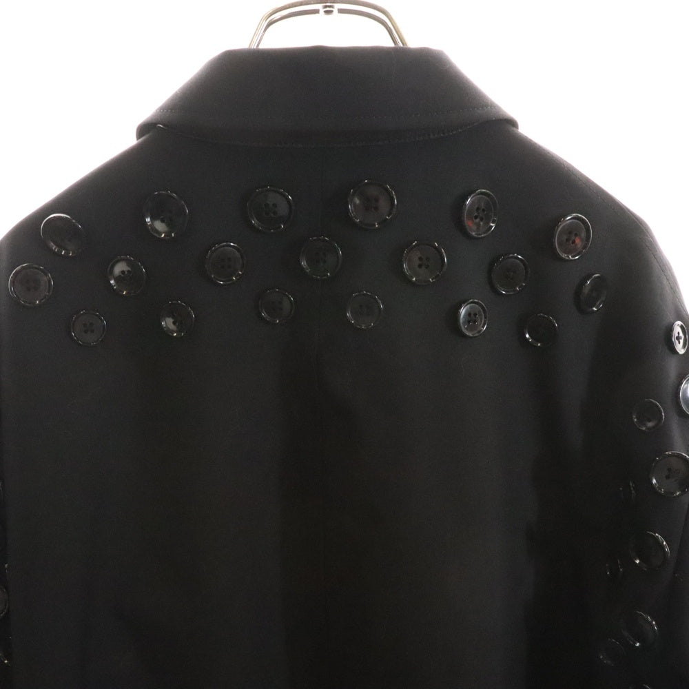 TAKAHIROMIYASHITA The SoloIst.(タカヒロミヤシタザソロイスト) 25SS Zip Up Brit Jacket ジップアップブリットジャケット ボタン装飾ジップアップジャケット sj.0004bss25 ブラック