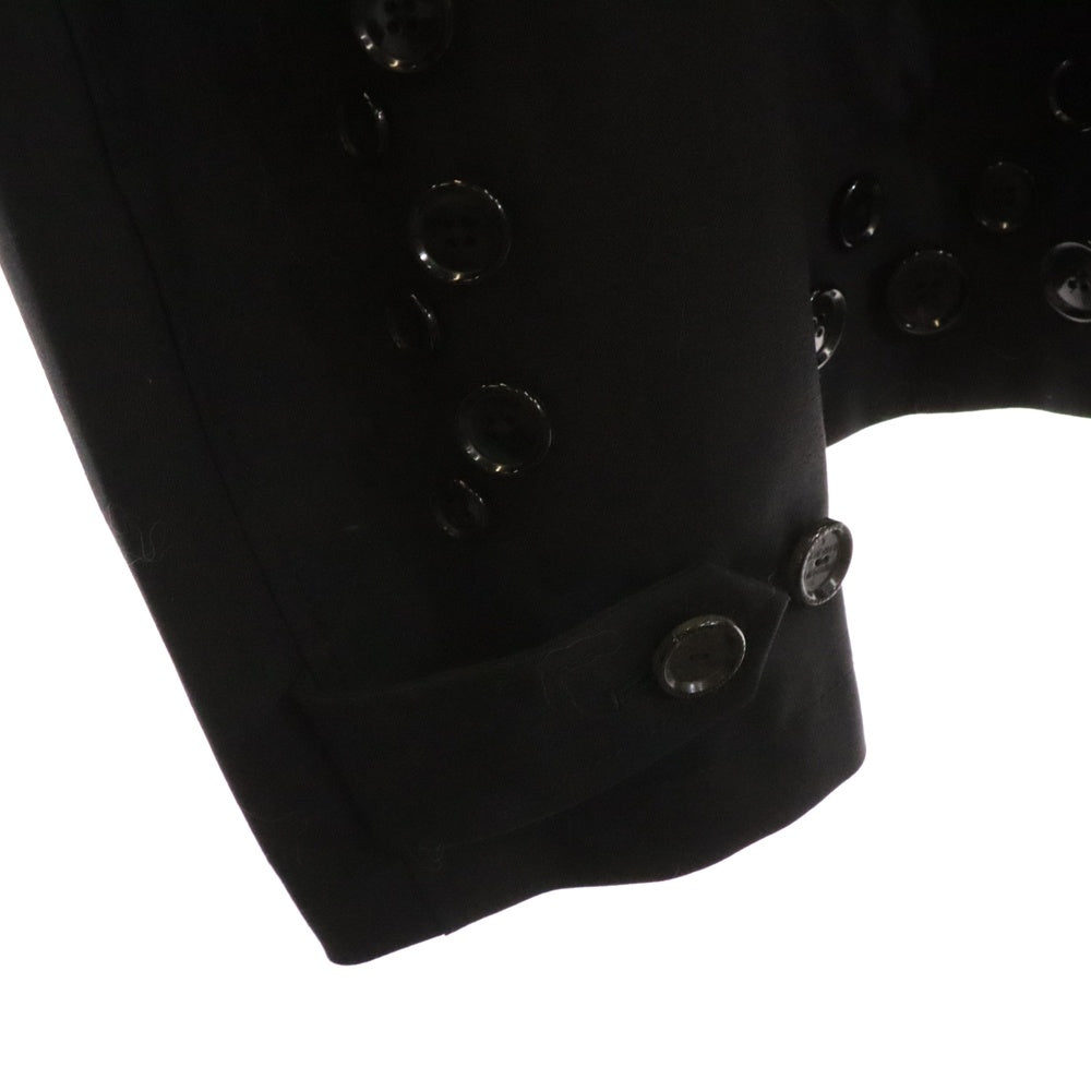TAKAHIROMIYASHITA The SoloIst.(タカヒロミヤシタザソロイスト) 25SS Zip Up Brit Jacket ジップアップブリットジャケット ボタン装飾ジップアップジャケット sj.0004bss25 ブラック