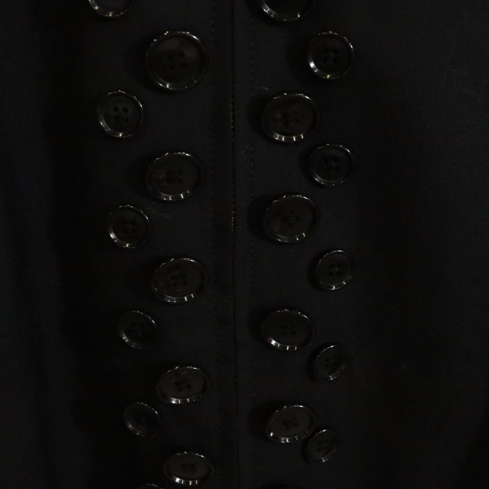 TAKAHIROMIYASHITA The SoloIst.(タカヒロミヤシタザソロイスト) 25SS Zip Up Brit Jacket ジップアップブリットジャケット ボタン装飾ジップアップジャケット sj.0004bss25 ブラック