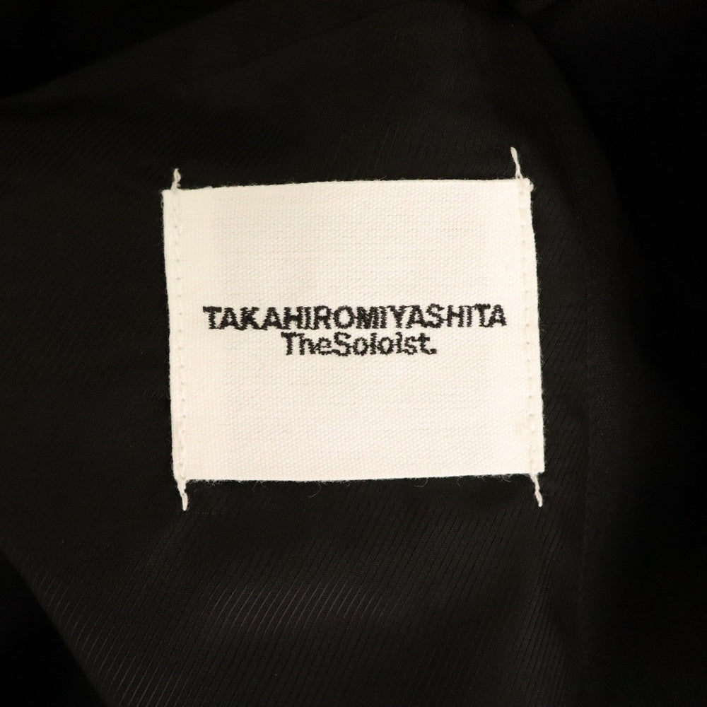 TAKAHIROMIYASHITA The SoloIst.(タカヒロミヤシタザソロイスト) 25SS Zip Up Brit Jacket ジップアップブリットジャケット ボタン装飾ジップアップジャケット sj.0004bss25 ブラック