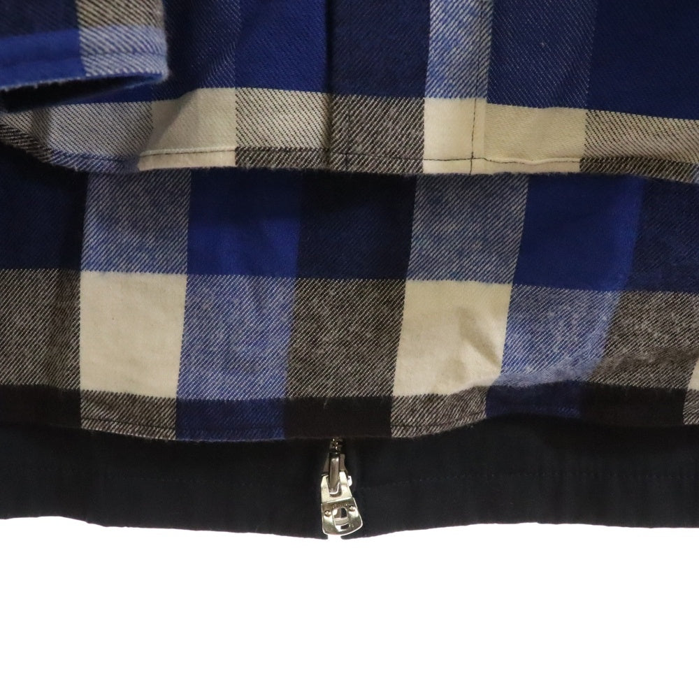 TAKAHIROMIYASHITA The SoloIst.(タカヒロミヤシタザソロイスト) Sample Photo Print Docking Shirts サンプル フォトプリントドッキングシャツ 長袖シャツ ブルー/ネイビー