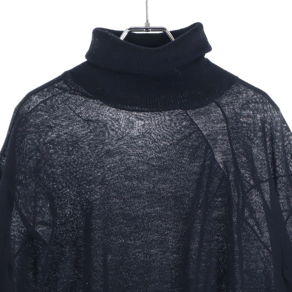 Sacai(サカイ) Loose Fit Sweater ルーズフィットセーター ジップデザインタートルネックセーター 20-02372M ブラック/ネイビー