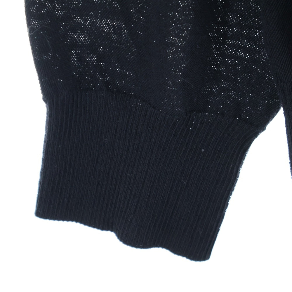 Sacai(サカイ) Loose Fit Sweater ルーズフィットセーター ジップデザインタートルネックセーター 20-02372M ブラック/ネイビー